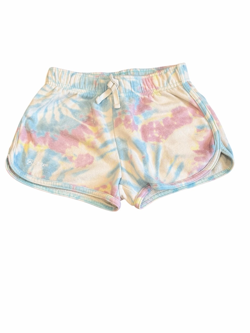 Butter, Girls Pastel Tie-Dye Cotton Shorts, Size 8